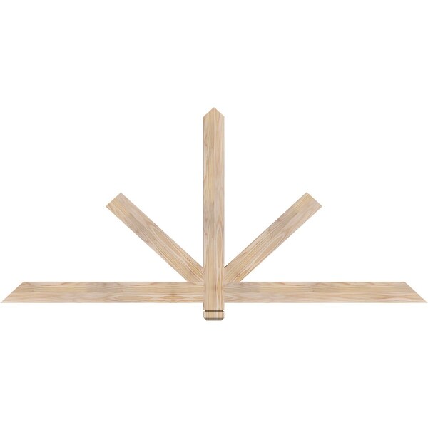 Ekena Millwork Kennewick Smooth Timber Gable Bracket, Douglas Fir, 72"W x 33"H x 1 1/2"D x 3 1/2"F, 11/12 Pitch GBW072X33X0204KEN00SDF - main